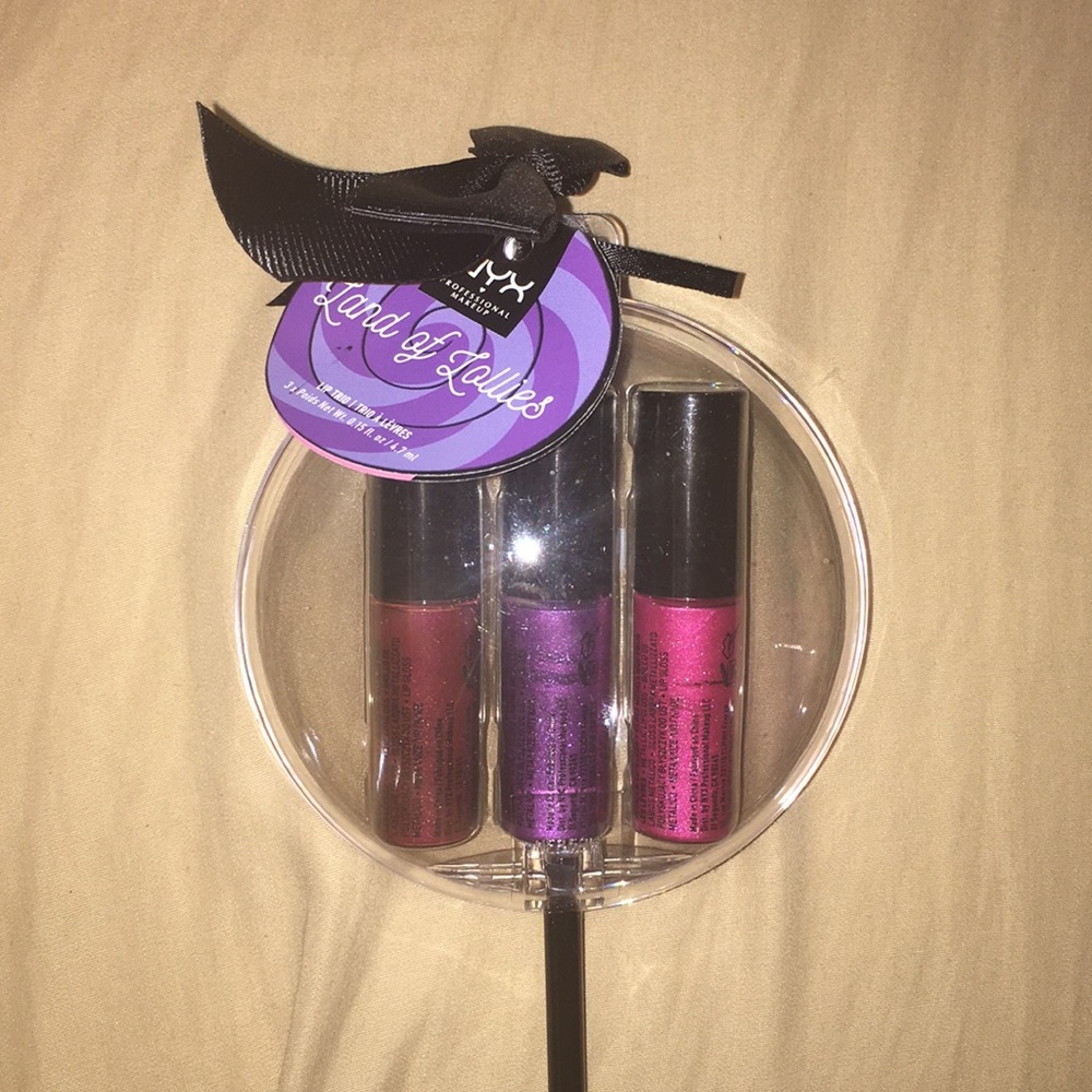 NYX Metallic lipgloss trio
